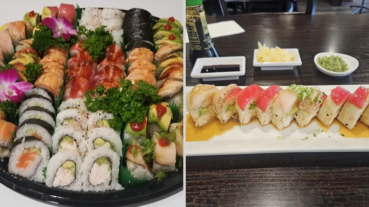 Fresh rolls and bowls arranged for a meal.