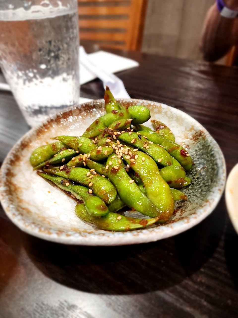 Spicy Garlic Edamame